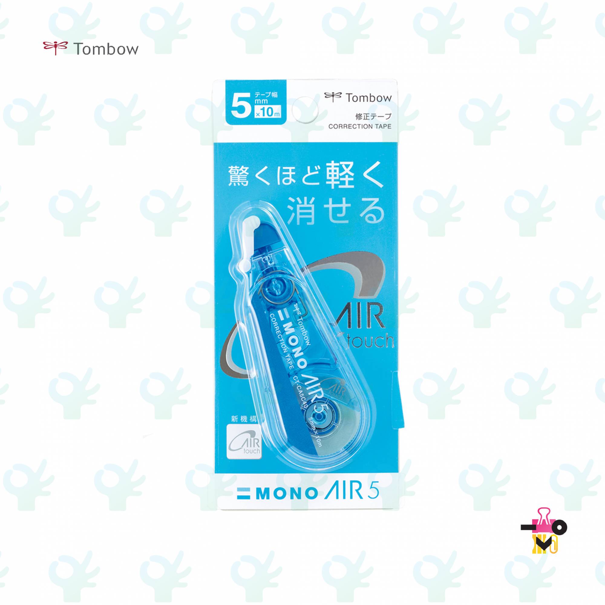 Ofiskita Tombow Mono Air Correction Tape 4.2mm/5mm (Lime/blue) Ctca 3pcs Set